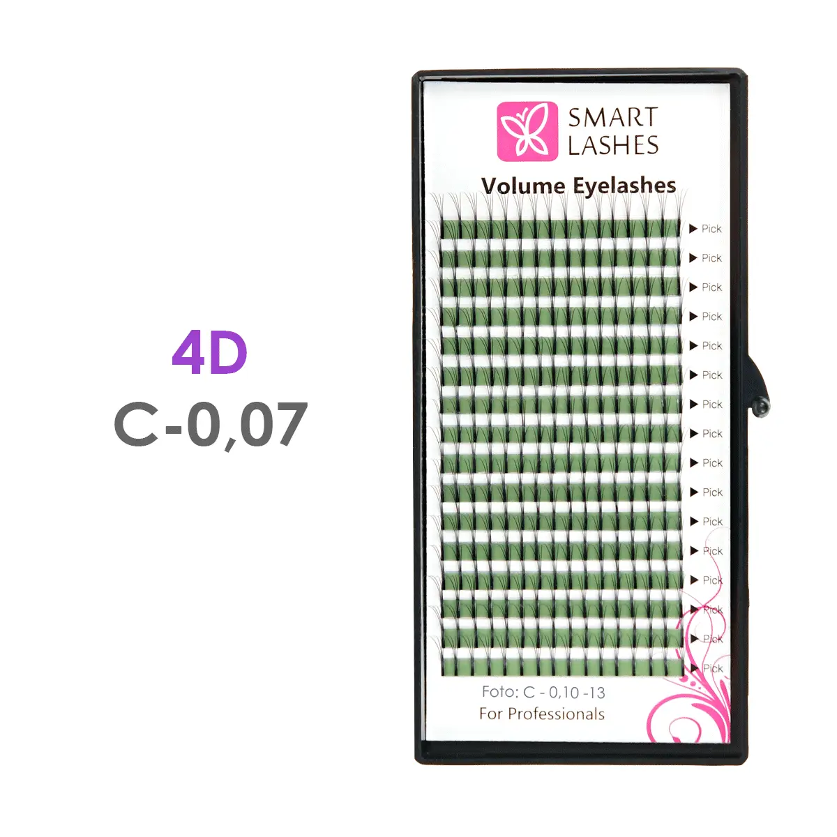 4D - C - 0,07 mm | Smart Lashes