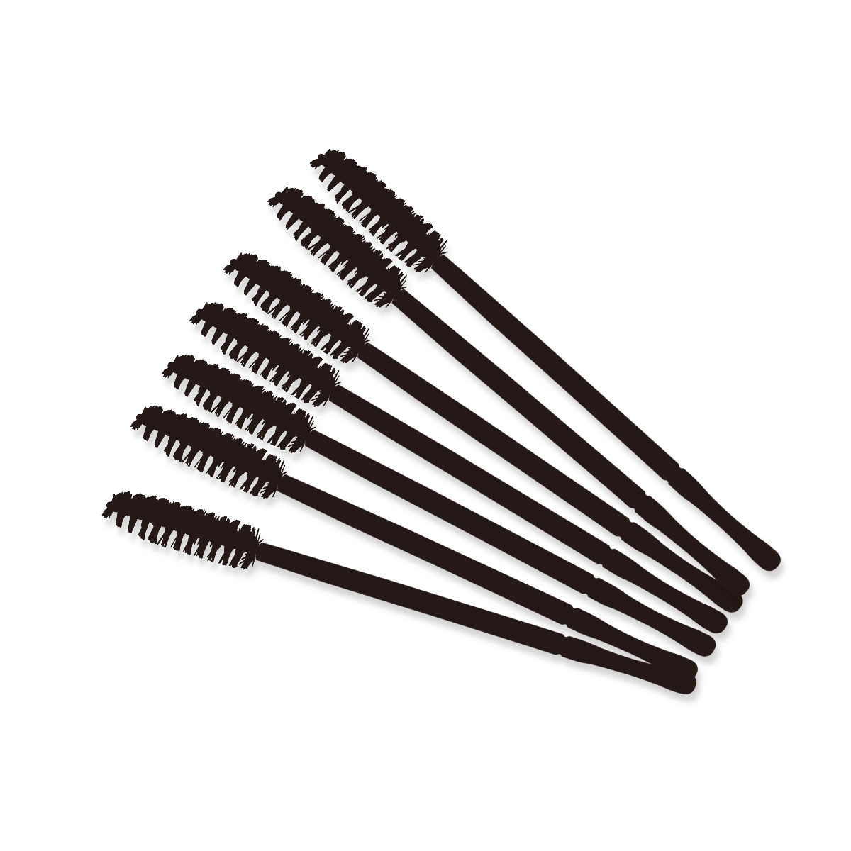 Egyszer használatos szempillaspirál kefe - fekete | Smart Lashes