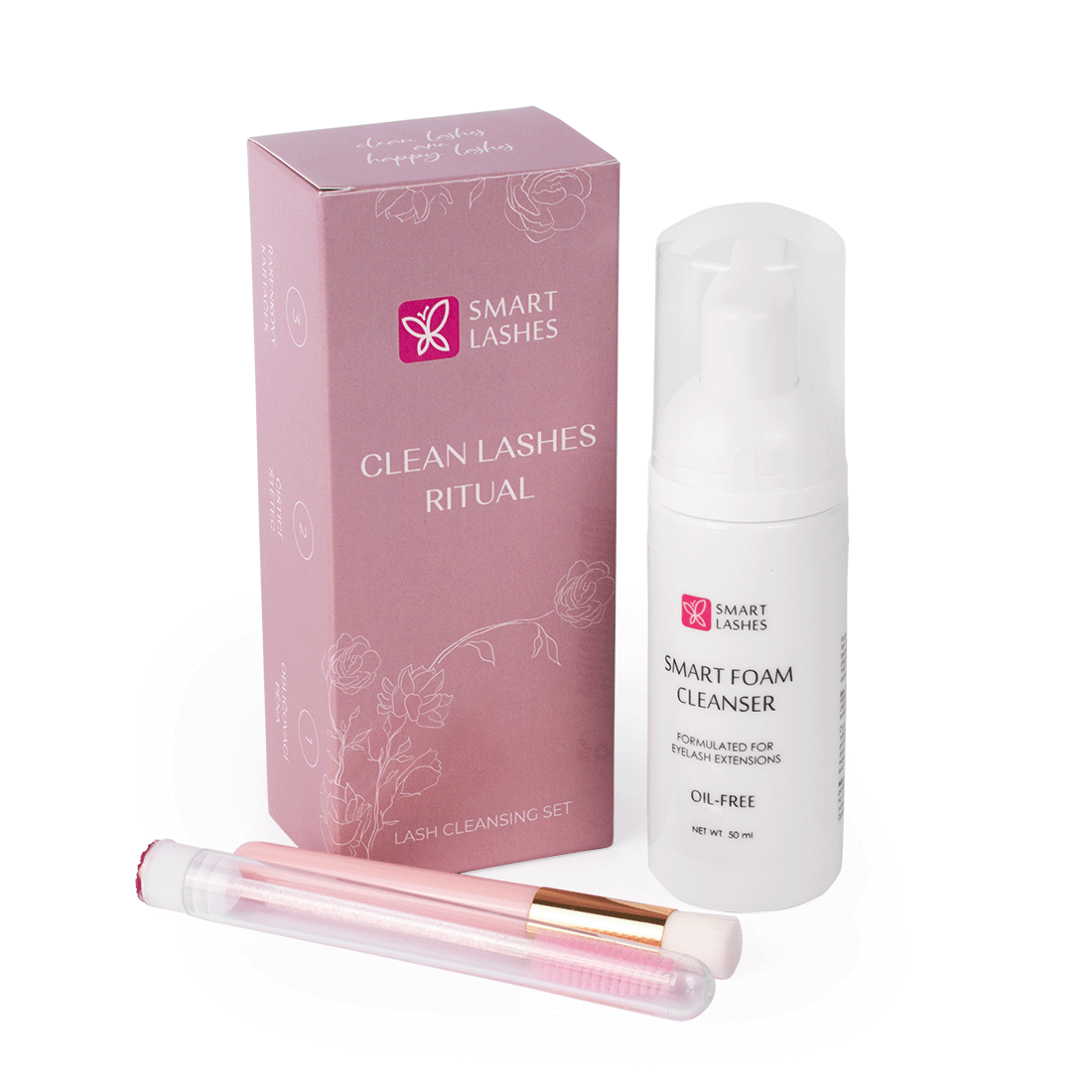 Clean Lashes Ritual - szett szempillákhoz | Smart Lashes