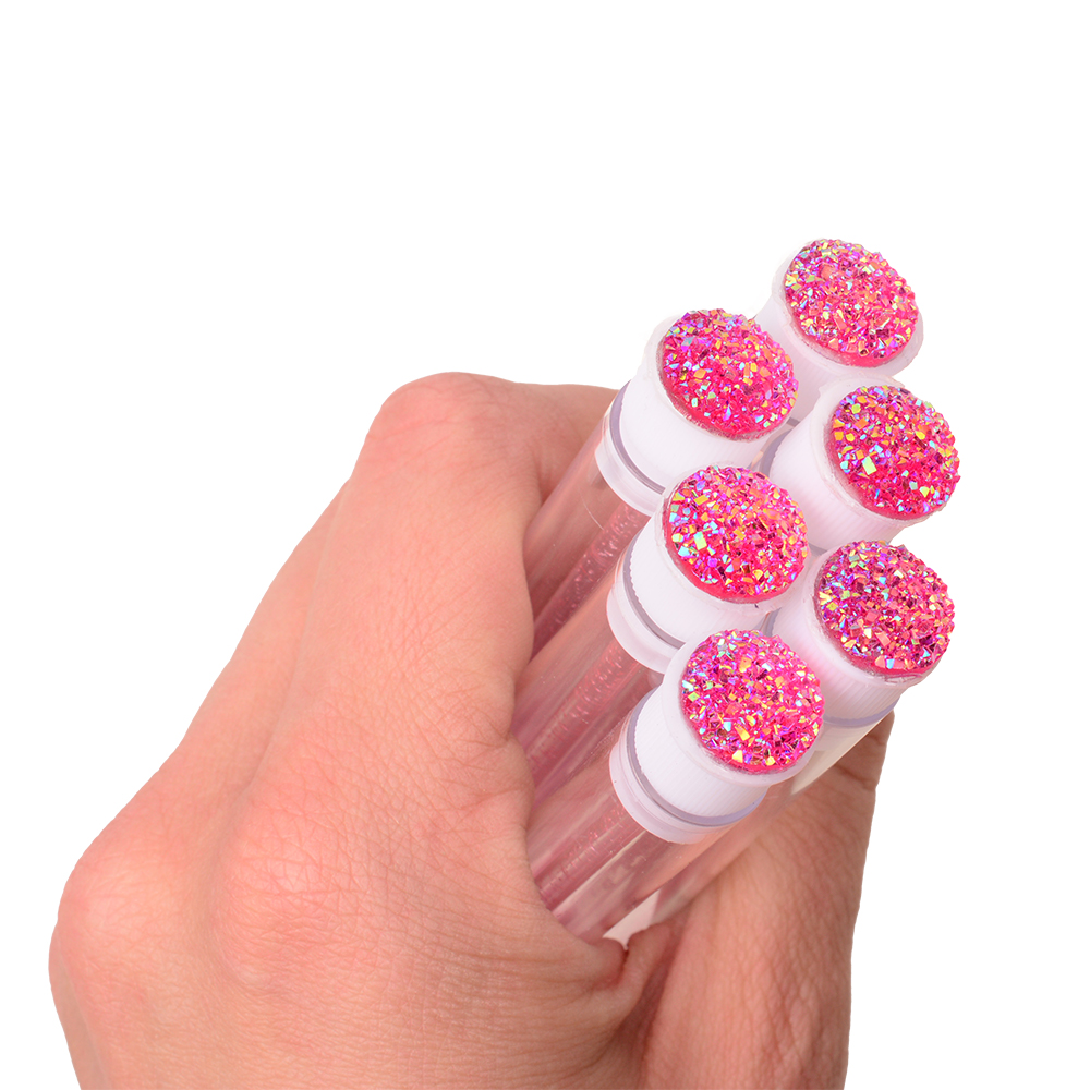 Szempillaspirál kefe fedővel - rózsaszín csillogás | Smart Lashes